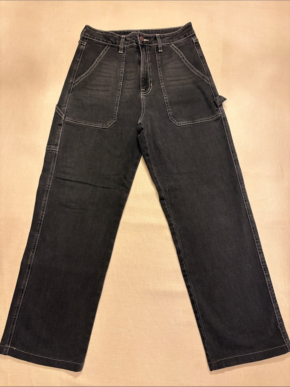 Women's Black Carpenter Jeans
